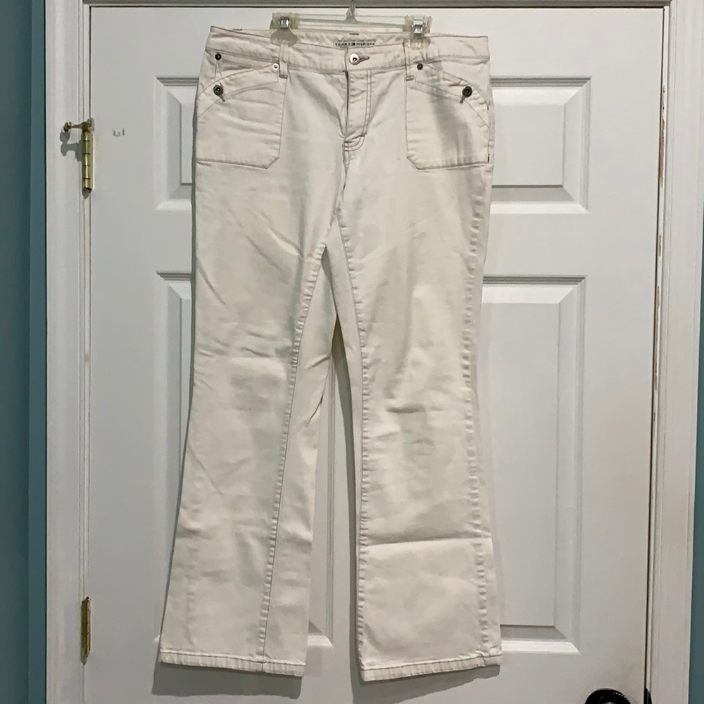 Size 12 White Tommy Hilfiger Bootcut Jeans